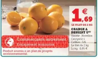 Super U Orange A Dessert U offre