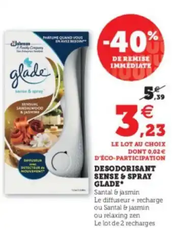 Super U Desodorisant Sense & Spray offre