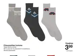 Zeeman Chaussettes homme Tailles 39/42 et 43/4 offre