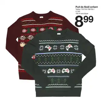 Zeeman Pull de Noël enfant offre