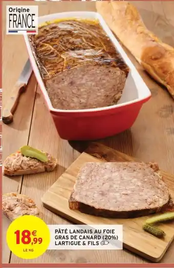 Pâté landais au foie gras de canard (20%) lartigue & fils