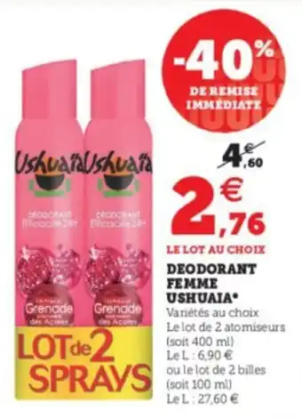 Super U Deodorant Femme offre