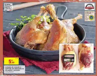 Cuisses de canard à confire igp périgord x4 delmond l'originel