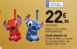 E.Leclerc Talkie-walkies 3d offre
