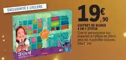 E.Leclerc STITCH Coffret de bijoux 4 en 1 offre