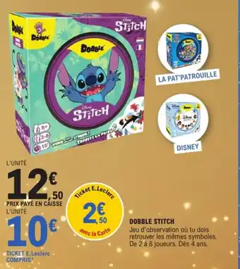 E.Leclerc STITCH Dobble offre