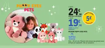 E.Leclerc GIPSY TOYS Peluche puppy eyes pets offre