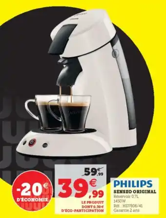 Super U Senseo Original offre
