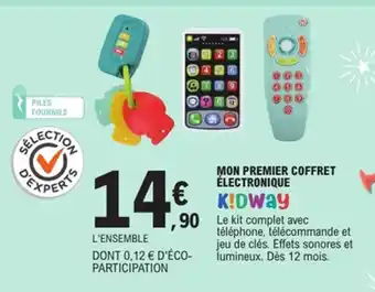 E.Leclerc KIDWAY Mon premier coffret électronique offre