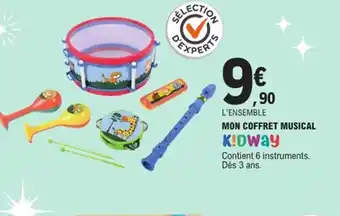 E.Leclerc KIDWAY Mon coffret musical offre
