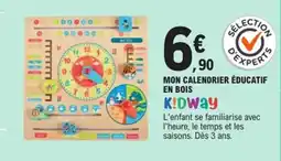 E.Leclerc KIDWAY Mon calendrier éducatif en bois offre