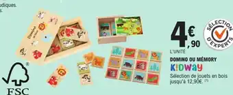 E.Leclerc KIDWAY Domino ou mémory offre