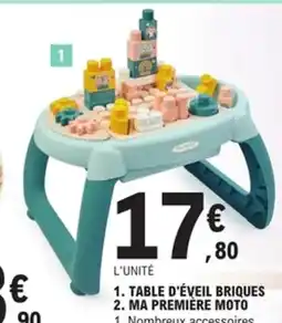 E.Leclerc Table d'éveil briques offre