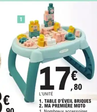 E.Leclerc Table d'éveil briques offre