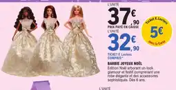 E.Leclerc Barbie joyeux noël offre
