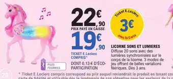E.Leclerc Licorne sons et lumieres offre