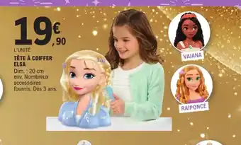 E.Leclerc Tête à coiffer elsa offre