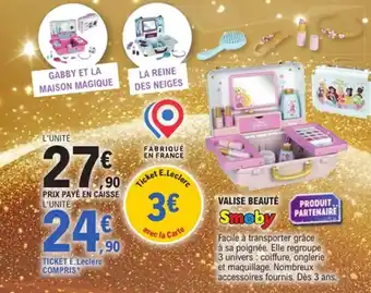 E.Leclerc SMOBY Valise beauté offre