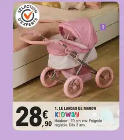E.Leclerc KIDWAY Le landau de manon offre