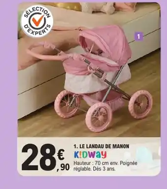 E.Leclerc KIDWAY Le landau de manon offre