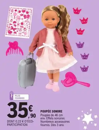 E.Leclerc Poupée sonore offre