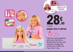 E.Leclerc Barbie tête à coiffer offre