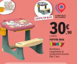 E.Leclerc SMOBY Pupitre rose offre