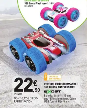 E.Leclerc EXOST Voiture radiocommandée 360 cross anniversaire offre