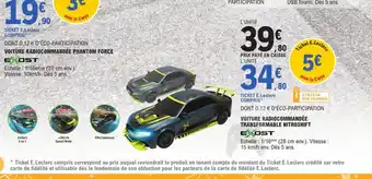 E.Leclerc EXOST Voiture radiocommandée transformable nitroshift offre