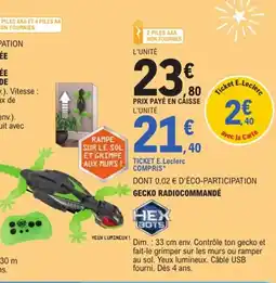 E.Leclerc HEX BOTS Gecko radiocommandé offre