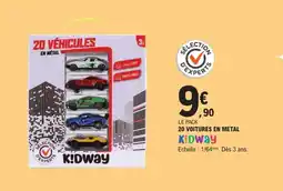 E.Leclerc KIDWAY 20 voitures en metal offre