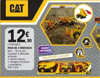 E.Leclerc Pack de 3 véhicules offre