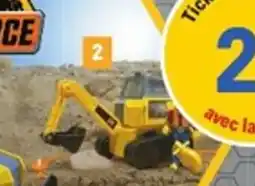 E.Leclerc Excavatrice workforce + figurine et accessoires offre