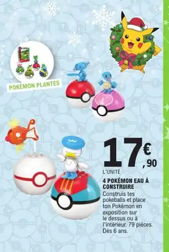 E.Leclerc 4 pokémon eau à construire offre