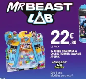 E.Leclerc MRBEAST LAB SWARMS 12 minis figurines a collectionner swarms atomic offre