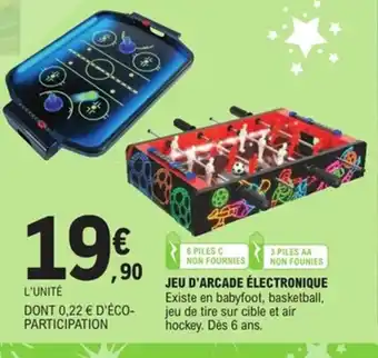 E.Leclerc Jeu d'arcade électronique offre