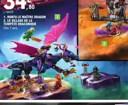 E.Leclerc LEGO NINJAGO Rontu le maître dragon offre