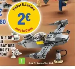 E.Leclerc LEGO STAR WARS Le chasseur n-1 de mando et grogu offre