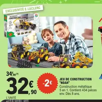 E.Leclerc Jeu de construction noah offre