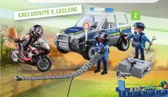 E.Leclerc Barrage de police voiture et moto offre
