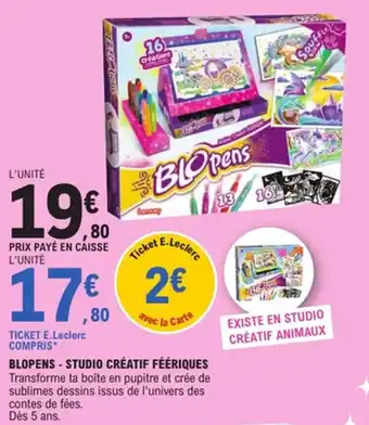 E.Leclerc Blopens - studio créatif féériques offre