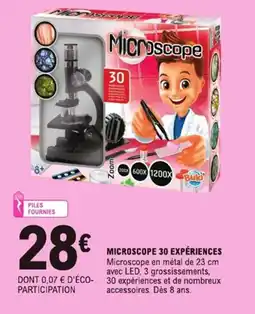 E.Leclerc Microscope 30 expériences offre