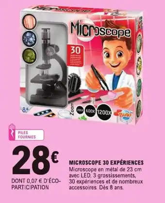 E.Leclerc Microscope 30 expériences offre