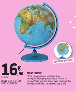 E.Leclerc Globe orion offre