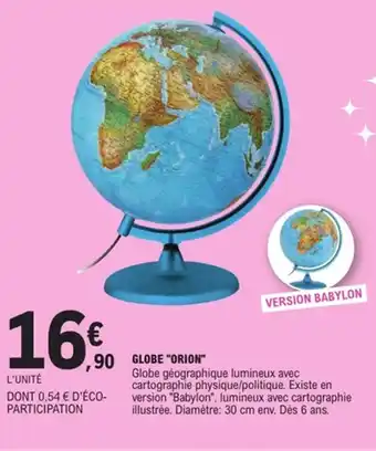 E.Leclerc Globe orion offre