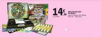 E.Leclerc Mallette 200 jeux de société offre