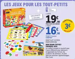 E.Leclerc Mon grand coffret premiers jeux offre