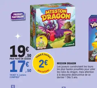 E.Leclerc MISSION DRAGON offre