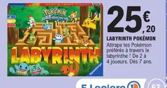 E.Leclerc Labyrinth pokémon offre