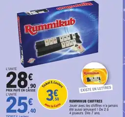 E.Leclerc RUMMIKUB Chiffres offre